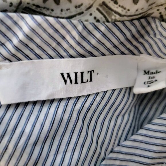 Beautiful asymmetrical sleeveless striped top - WILT - Picture 5 of 5